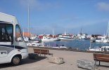 Vy från Husbilscampingen i Bua Hamn, sommar 2010