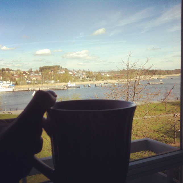 Kaffe till denna vy! Mys*