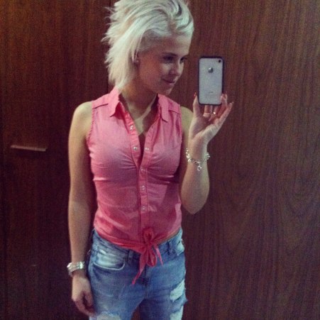 Outfit: Skjorta, NY, Boyfriends Jeans, Klocka, Seiko och Armband, Swarowski.