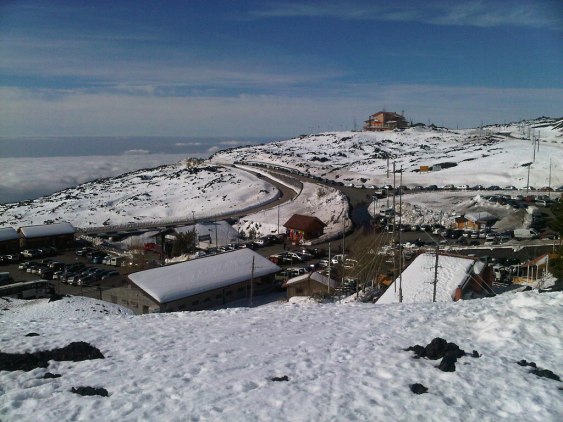 One last photo of what it looks like up here. This is more or less all there is.