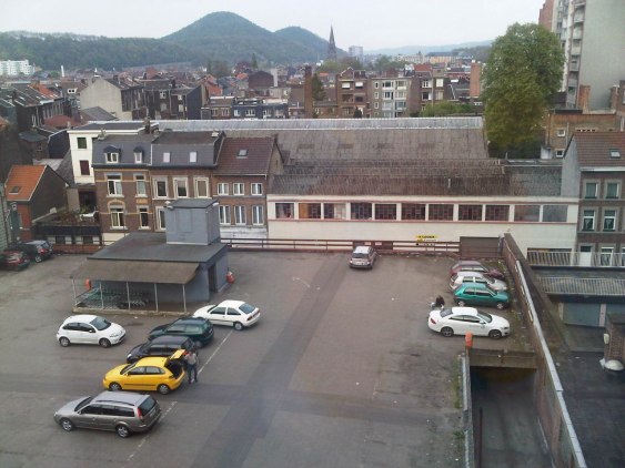 This it the view from our hotel in Liege. Need I say it's not my favorite city in the world...