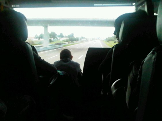 Another road trip with the bus.