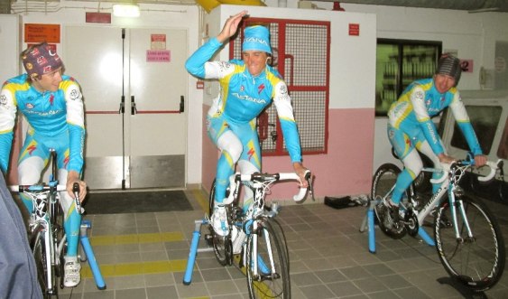 Having a great time on the trainer. Kind of...