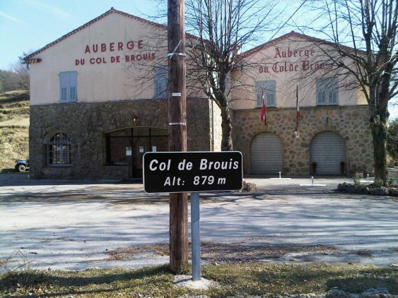Second climb of the day, Col de Brouis