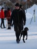Peter o Jagr på draghundstävling