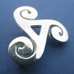 Triple Spiral - brosch