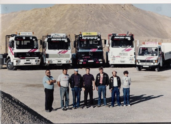 Från vänster: Kenta,Leffe,Lasse,Stefan,Rille,Janke och Rulle. Bilden togs 1986