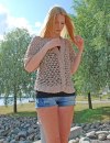 CO-2 cardigan w/blueberry pattern  design Sofia Valtersson