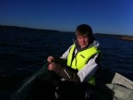 Lelle i fiske action..