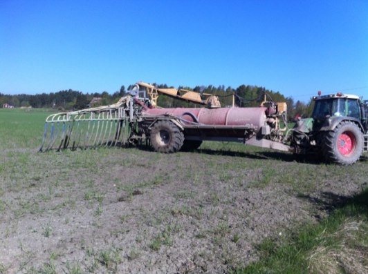 Flytgödsel körning med ramp