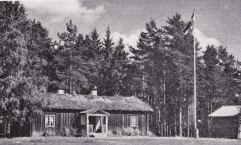Gammelgården, nu hembygdsgård på Kyrkheden, foto A. Engman