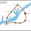 Linjekarta för Stadsbana Göteborg (publ Göteborgs-Posten 18/12-11)