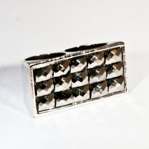 Double Ring Rivets Silver