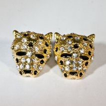 Leopardhuvud Guld