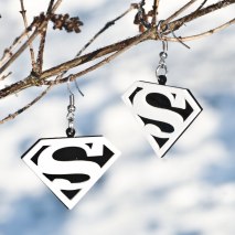 Plast Superman Svart/Vit