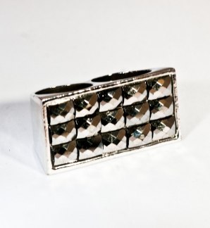 Double Ring Rivets Silver