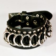Läderarmband Svart