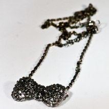 Cute Bow Necklace Black