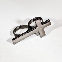 Double Ring Cross Grey