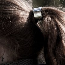 Hair Cuff Metal Silver
