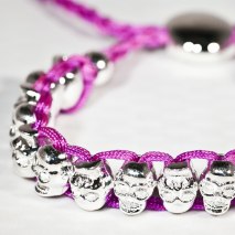 Cute Skulls Bracelet Pink