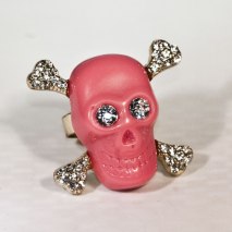 Skull Ring Pink