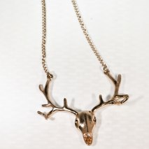 Deer Necklace Gold