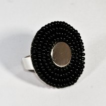 Beads Ring Black