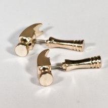 Hammer Earrings Gold