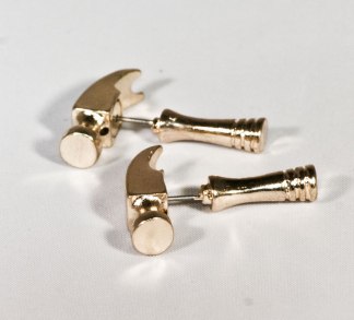 Hammer Earrings Gold