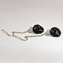 Crazy Skull Earrings Black