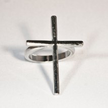 Cross Ring Silver