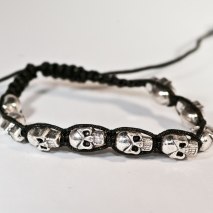 Cute Skulls Bracelet Black