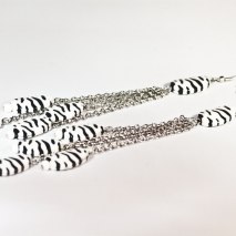 Zebra Earrings