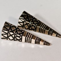 Crazy Spike Earrings Gold/Black