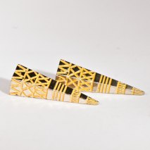 Crazy Spike Earrings Gold/Yellow