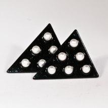 Pearl Earrings Black