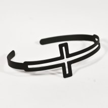 Cross Fashion Bracelet Black