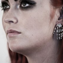 Hand Earrings Silver