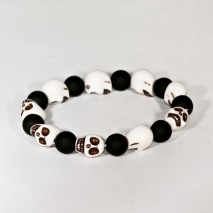 Crazy Skulls Bracelet Black
