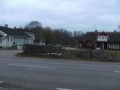 Till höger gamla pensionatet som sen en tid är privatbostad.