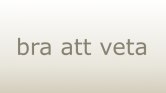 bra att veta beige stor text
