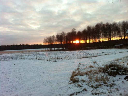 På em. var himlen så här fin.. Lilleman fanns hos oss <3
