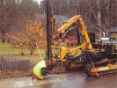Prospekteringsborrning för ny VA-ledning.