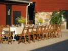 Sommardukning på gårdplan