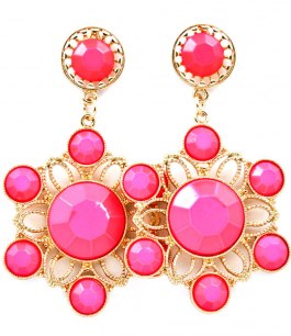 Neon Örhängen - Rosa