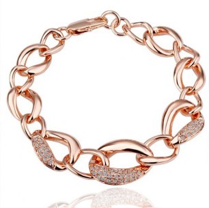 Armband Roséguld och Swarovski kristaller