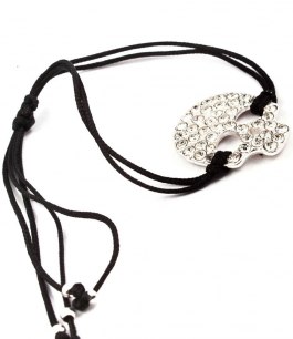 Dödskalle armband med kristaller
