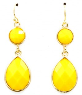 Örhängen - Drops - Yellow