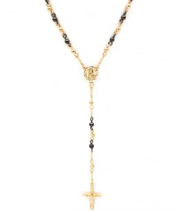 Jesus halsband guld/silver